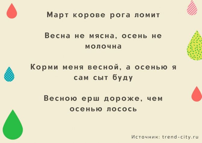 Поговорки о весне 7