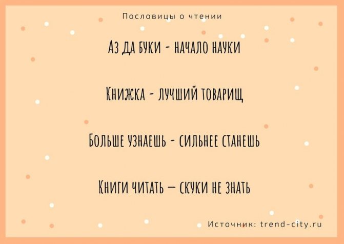 Пословицы о чтении 2