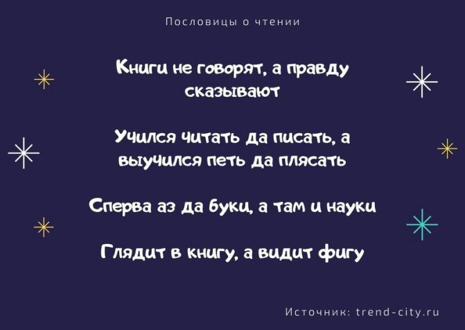 Пословицы о чтении 4